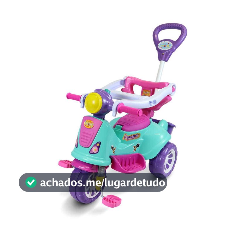 Triciclo Avespa Rosa Maral
