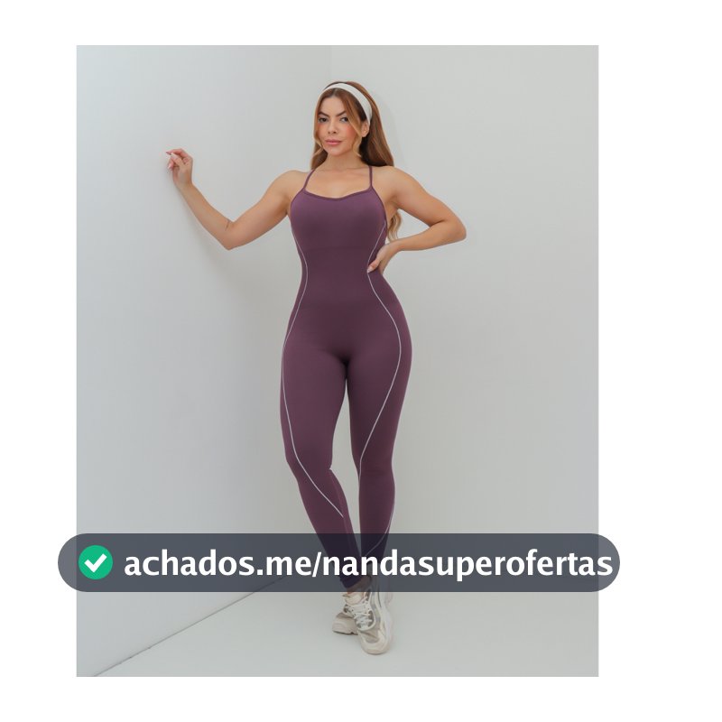 Macacão Feminino Fitness Esportivo Canelado Poliamida Academia Elástico 3RD SD1975