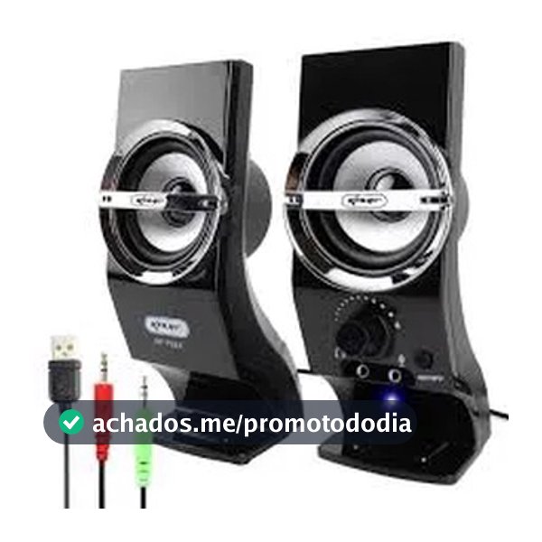 Caixa De Som Mini Auto Falante Notebook Pc Knup Kp-7024 5w