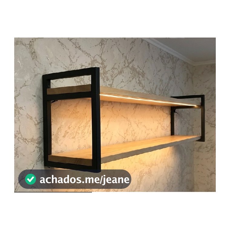 Prateleiras nicho preto e FREIJO estilo industrial REFORÇADA ATE 30KILOS