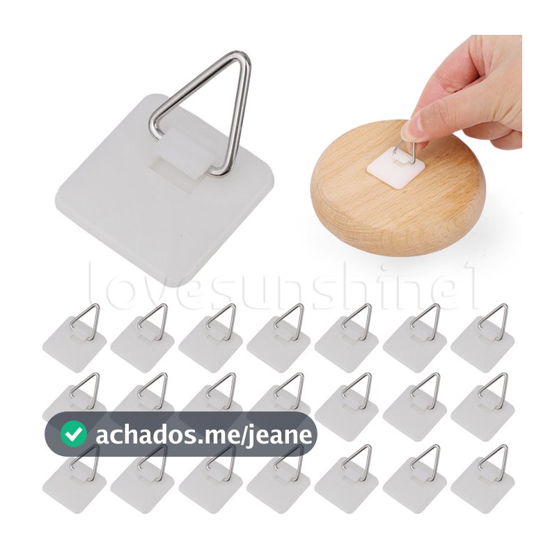 Cabide De Placa Adesiva Invisível-Suportes Verticais-Sem Pregos , Montagem Na Parede , Portátil-Suporte De Armazenamento