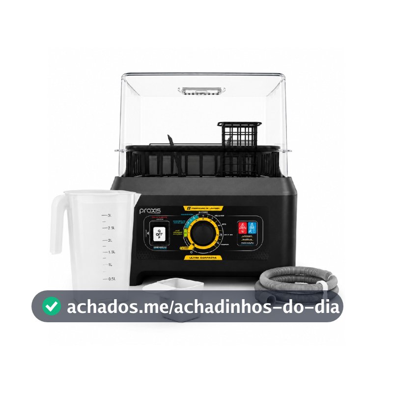 MODELO NOVO Lava Louças Portátil Praxis Semi-Automática 8 Programas 110V Preto