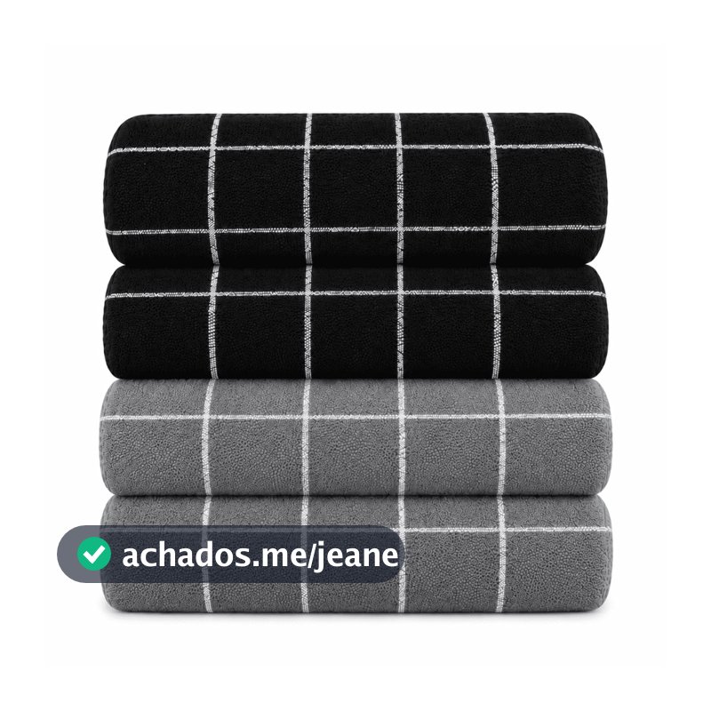 Kit 4 Pano de Prato Copa Atoalhado Chef Grande Listrado Premium 100% Algodão
