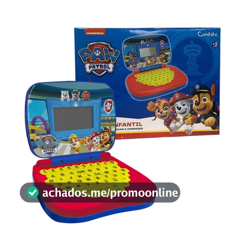 Brinquedos De Menino Laptop Infantil Educativo Bilíngue 6 Atividades Candide