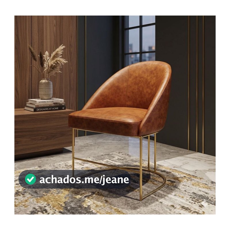 kit Cadeiras Lua Luxo Com Base Organica Veludo C/Courino Sala Estar Luxo Jantar Escritório