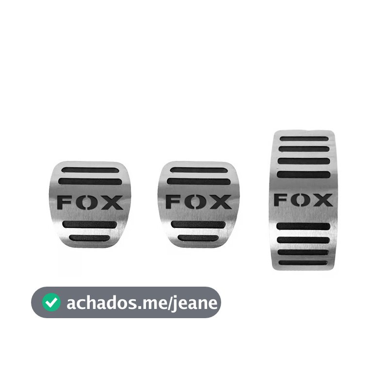 Pedaleira Em Aço Inox Volkswagen Fox Manual