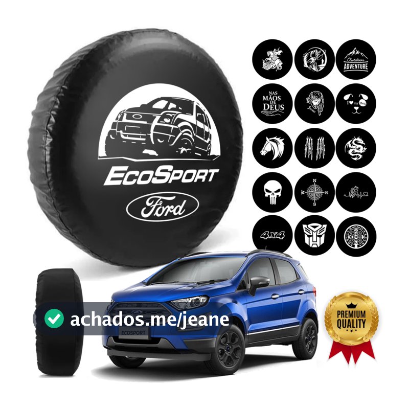 Capa Estepe Ecosport Step Para Pneu Aro 14/15/16 Courvin