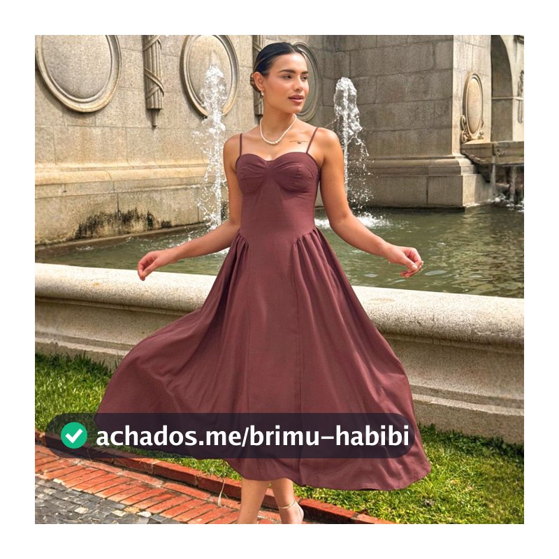 Vestido Feminino Alcinha Midi Rodado Alfaiataria Premium Sem Bojo Paris