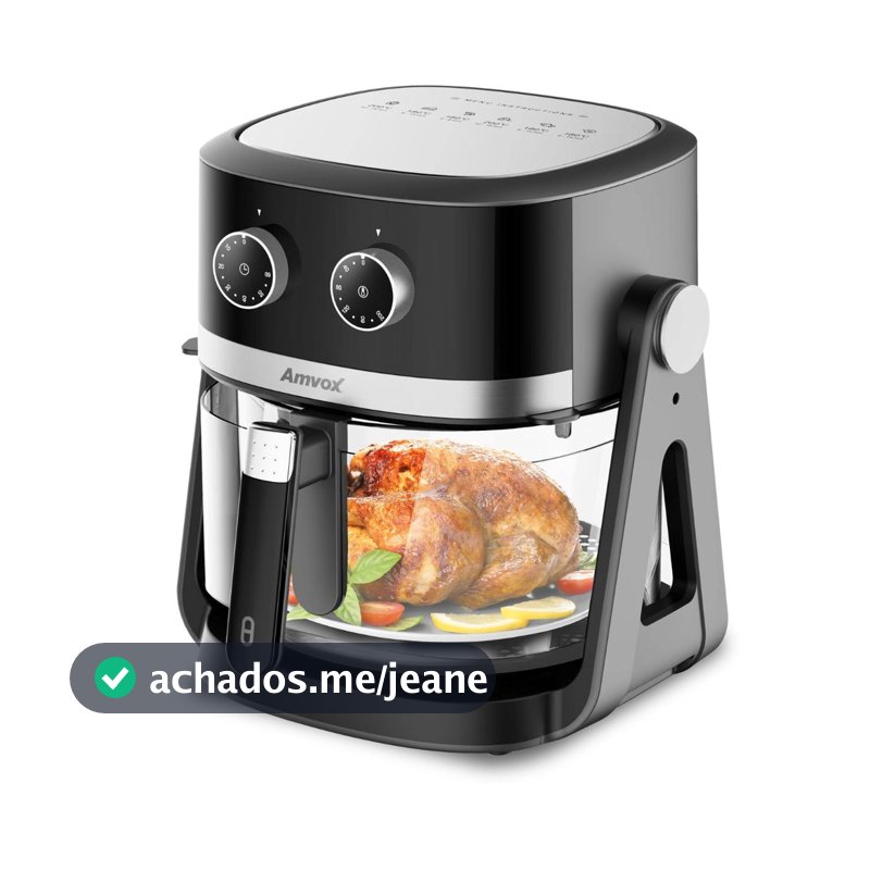 Air Fryer fritadeira elétrica Sem Óleo que vira fogão 5L Amvox ARF 1150 1500W 2 em 1