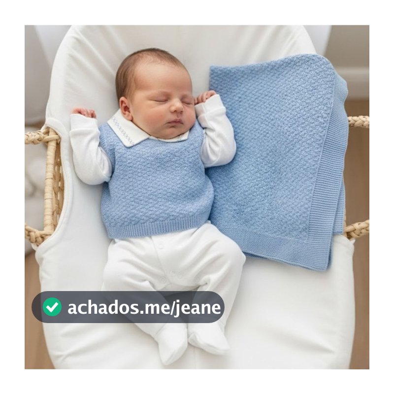 Saída De Maternidade Menino Menina Kit Colete Anjinho Unissex Conjunto Bebê