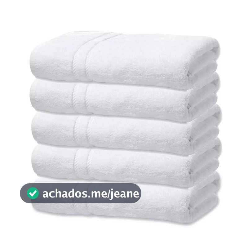 Kit 10 Toalhas de Rosto Branca Hotel Macia Felpuda Prata - Costura Dupla Reforçada