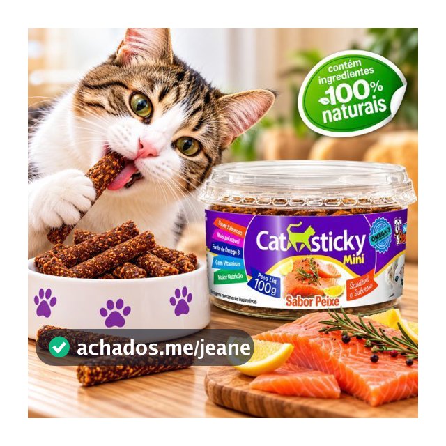Petisco Cat Sticky Mini 100% Natural