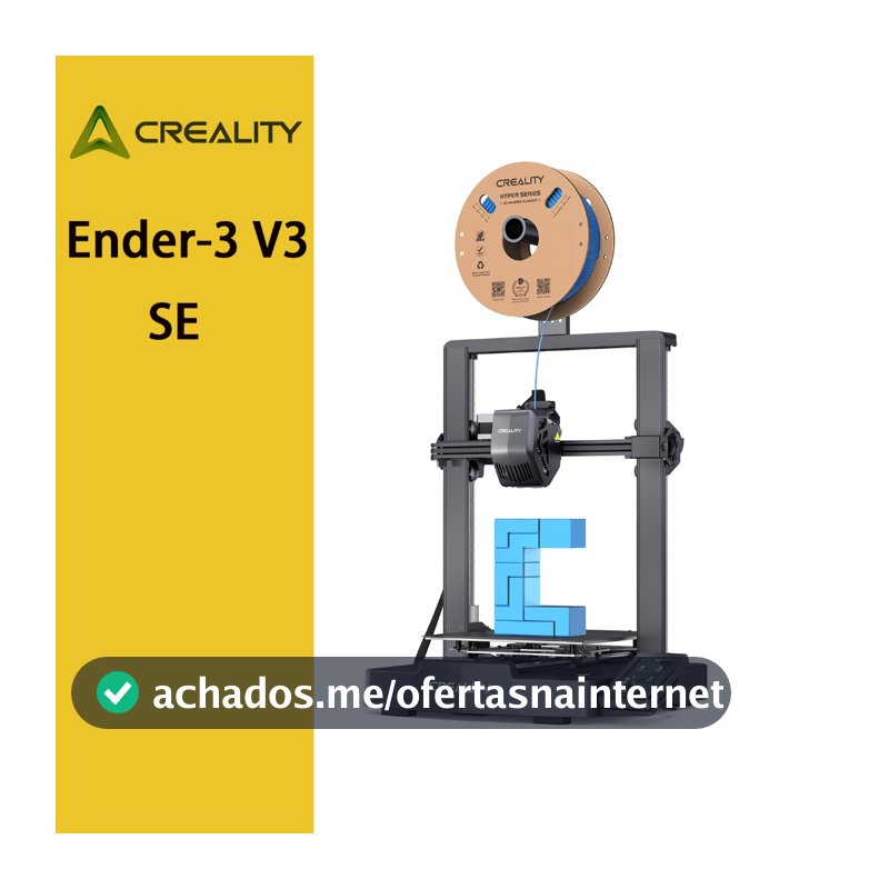 Creality Ender-3 V3 SE filamento Impressora 3D de alta velocidade 100-240V