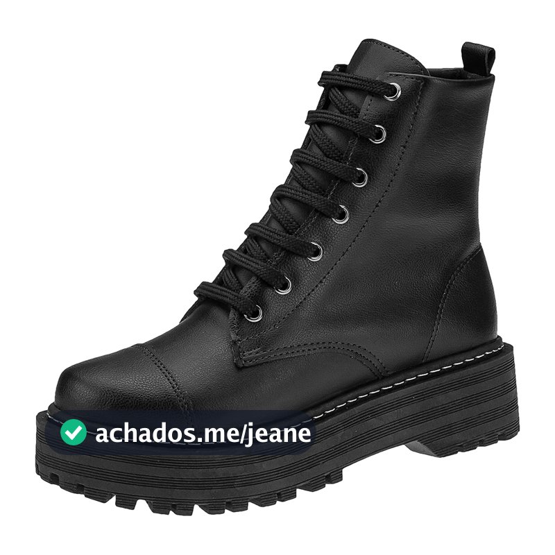 Bota Coturno Feminino Plataforma Tratorada Confort Blogueira