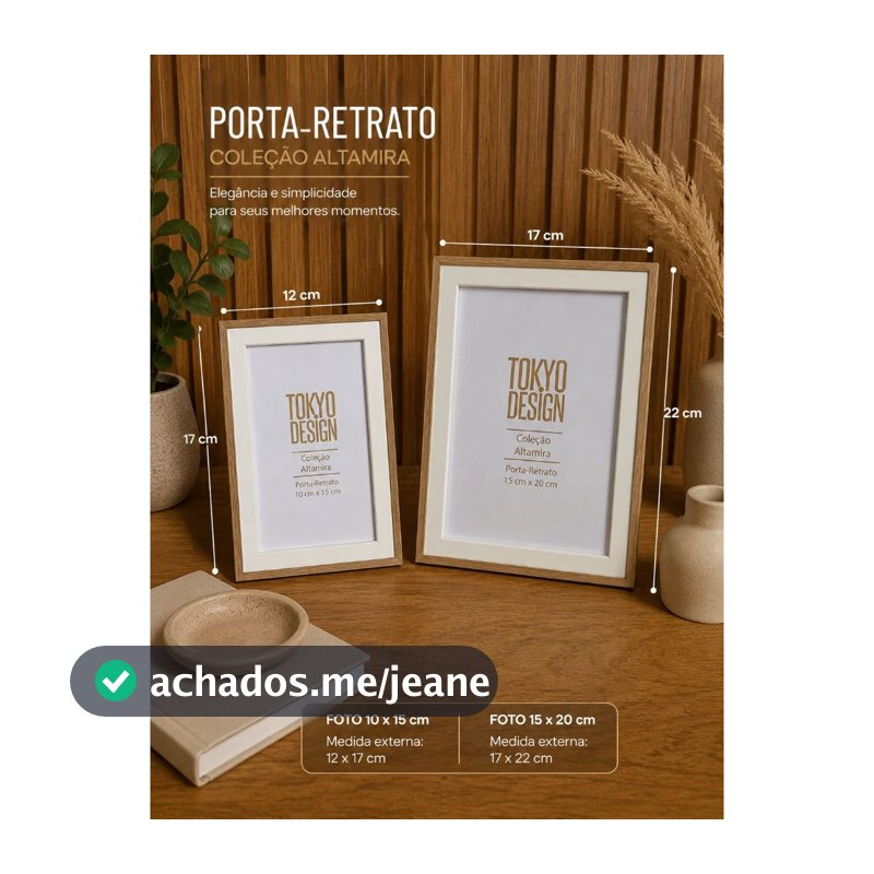 PORTA-RETRATO ALTAMIRA – ELEGÂNCIA E SOFISTICAÇÃO PARA SUA DECORAÇÃO