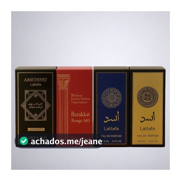 Kit 4 Perfumes Árabes Masculinos Amadeirados 100ml Alta Fixação