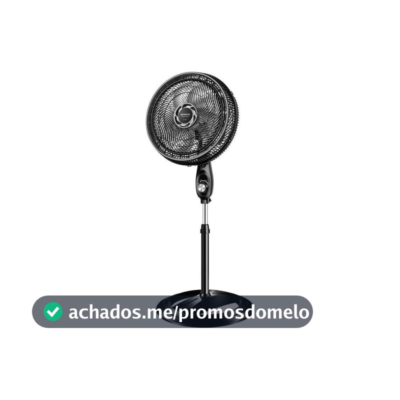 Ventilador de Coluna Mondial Turbo Force VTF-40C-8P-BS 40cm 8 Pás 3 Velocidades Preto e Prata