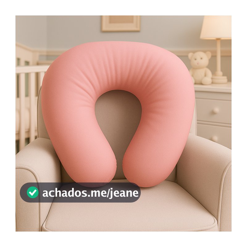 Almofada de Amamentação Micro Percal Conforto Premium | Apoio para Bebê e Mamãe | Antialérgica Lavável