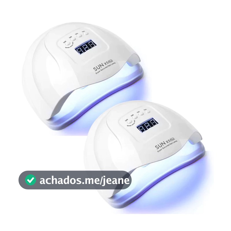 Cabine Profissional Sun 1s Led Uv 48w Para Unhas Gel Acrigel 30 Leds Bivolt 2 in 1 Base Removível