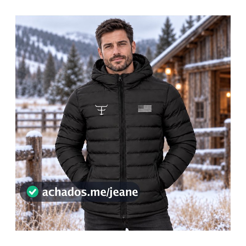 Jaqueta Puffer Bobojaco Masculina  Puffer Adulto e Infantil Corta Vento Premium