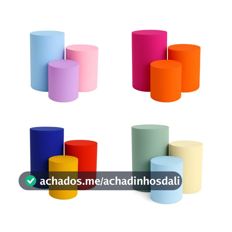 Kit Capa Trio de Cilindro Veste Fácil - Várias Cores Decoração Festa