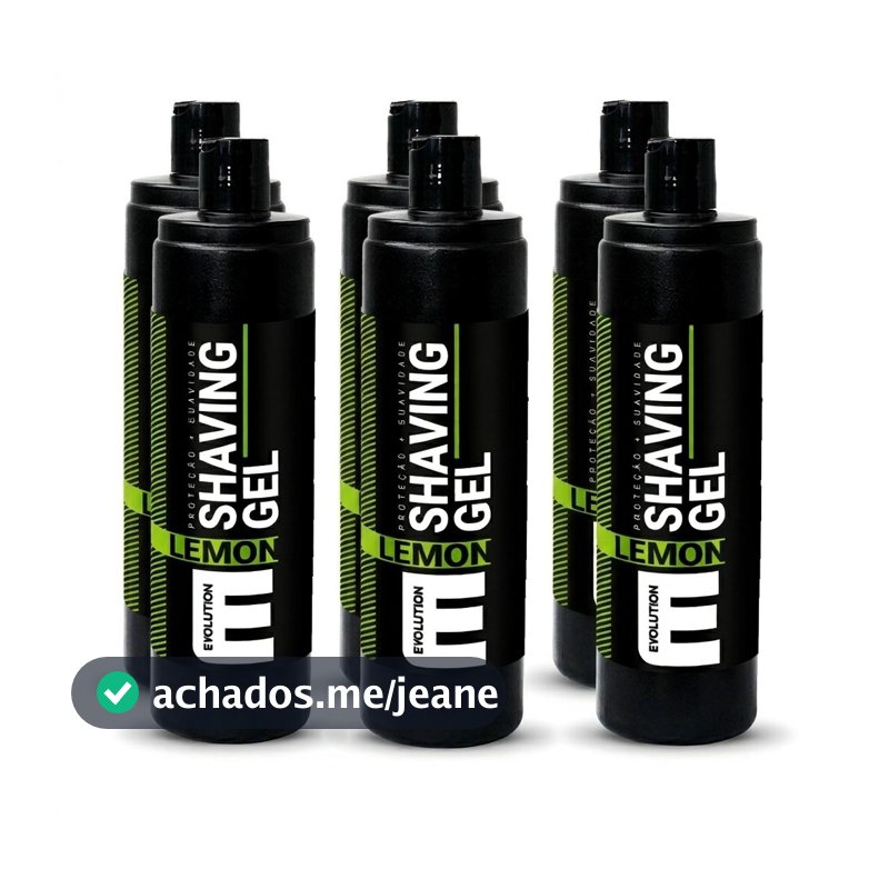 6 UN SHAVING GEL DE BARBEAR LEMON 750ml EVOLUTION BARBER