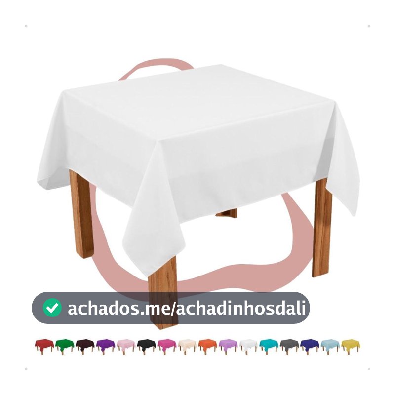 10 Toalha De Mesa Quadrada 1,50x1,50 Em Oxford Festa Buffet