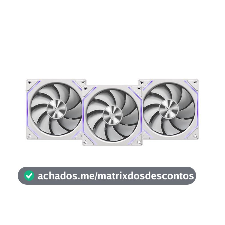 Kit Ventoinha Pichau Ventus NX, ARGB, 3x120mm, Branco, PCH-VTNX3-WH01