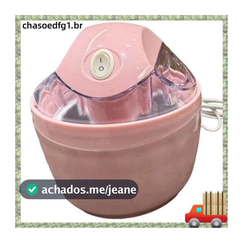 Máquina De Sorvete Elétrica 0.5L Automática Doméstica DIY Smoothie De Iogurte Gelo 01 Plugue Americano