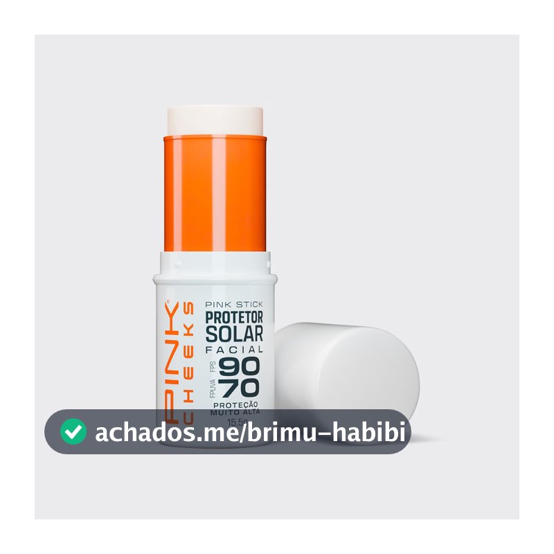 Protetor Solar Facial Com Cor Pink Stick - PINK CHEEKS 14g Filtro Solar Cores