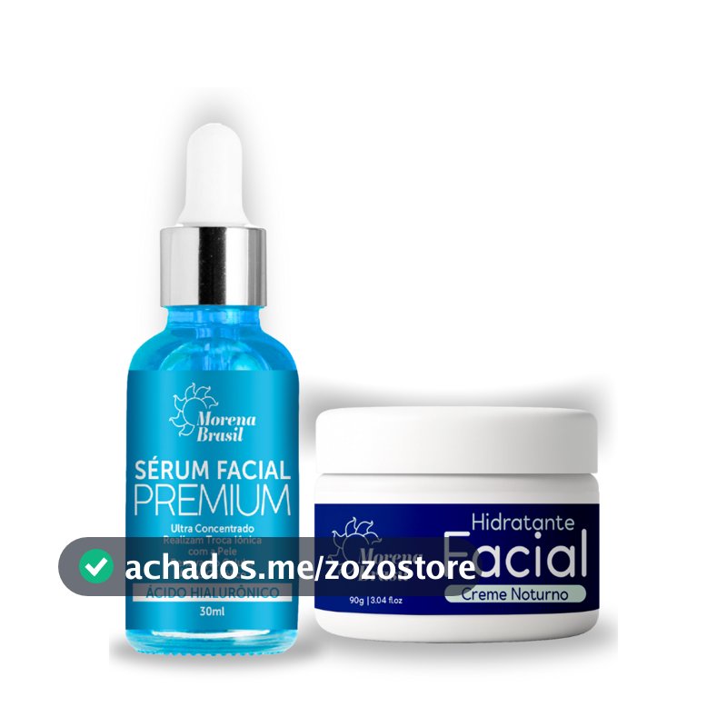 Morena Brasil | Kit Sérum Facial Ultra Concentrado + Creme Facial Noturno 🌙