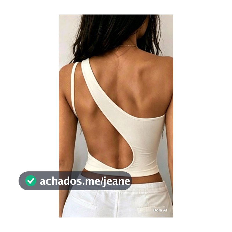 Blusa poliamida cropped mula nula manca um ombro só fenda costas decote corselet feminino moda blogueira