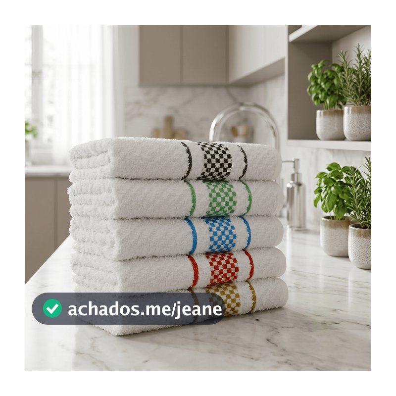 Kit 10 Panos de Prato Premium 45x70 Toalha de Copa Felpudo Atoalhado Dia Dia Alta Absorção