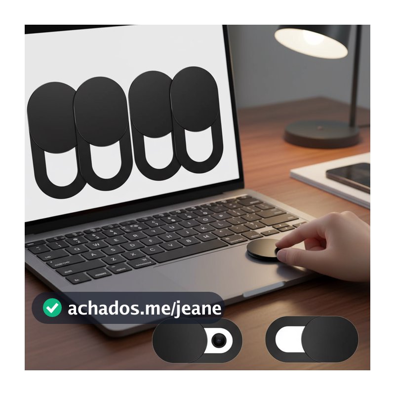Ultra Fino Bloqueador de Webcam de 0.03 Polegadas para iPhone Pro PC Laptop, Tampa Deslizante de Privacidade para Lente