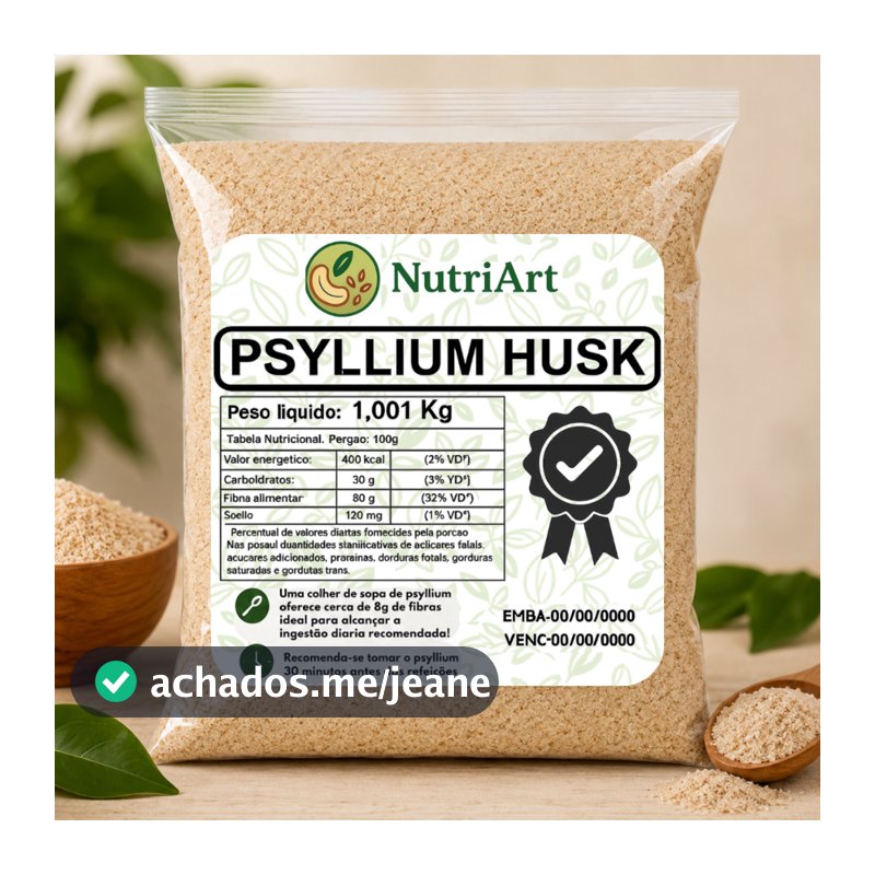 PSYLLIUM HUSK FIBRA SACIEDADE PREMIUM (100% NATURAL) - PSILLIUM