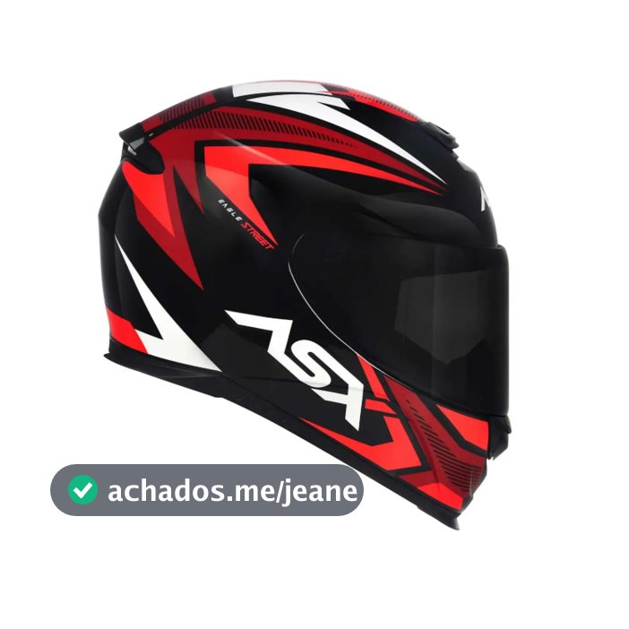 CAPACETE ASX EAGLE STREET VERMELHO