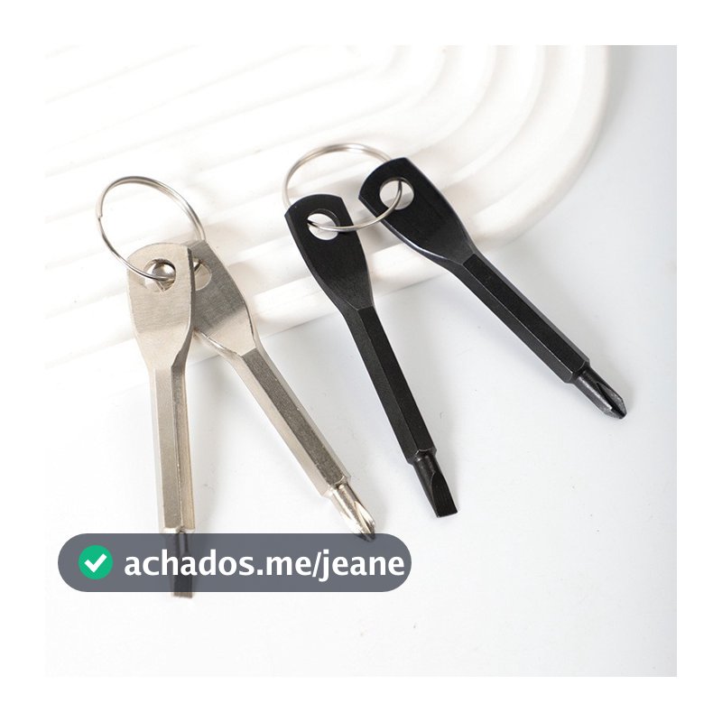 Chaveiro Edc Chave Fenda Philips Tool Bolso Portátil Camping
