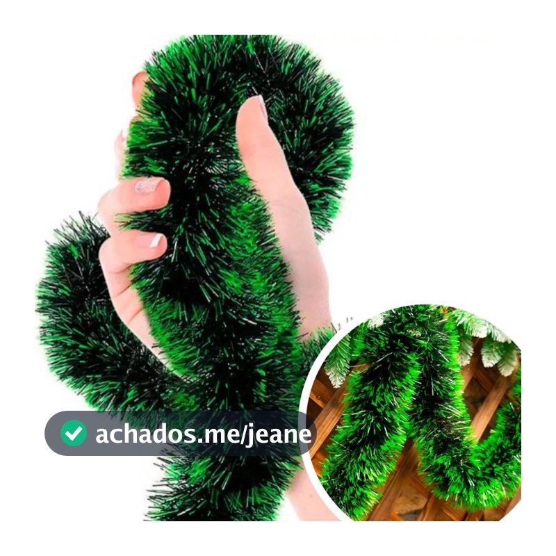 Kit 10 Metros De Festão Enfeite Arvore De Natal 11cm Decoração Natalina