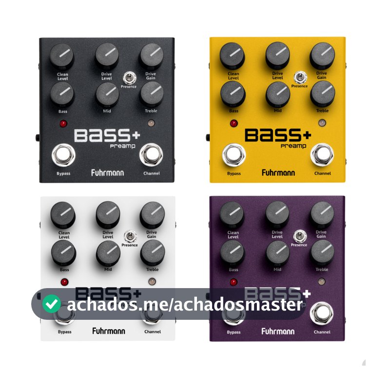 Pedal de Efeito Bass+ Preamp - Fuhrmann
