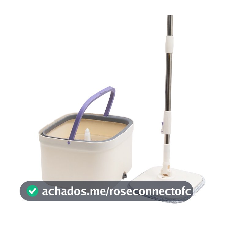 MOP GIRATÓRIO ÁGUA NOVA COM BALDE 4L E ESFREGÃO - SIMPLO