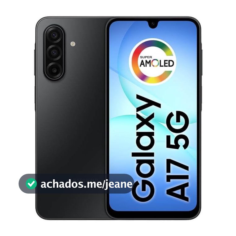 Celular Smartphone Samsung Galaxy A17 5G 128GB 4GB 50MP Tela 6.7" - Preto