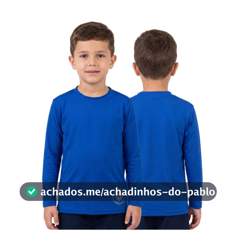 Camisa com proteção UV 50+ praia/piscina infantil/juvenil 1 ao 16 anos