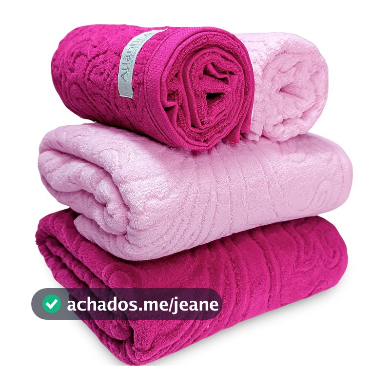 Jogo de Banho Gigante Atlântica Ravenna 100% Algodão Fio Penteado Jacquard Aveludada Toalha Banhão