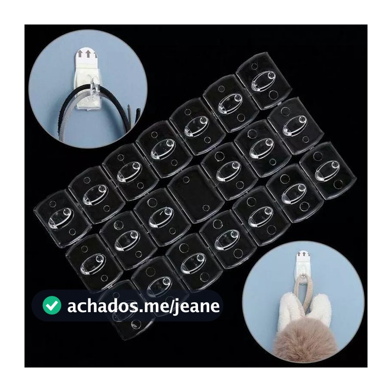 20 Pcs Ganchos De Parede Removível Titular / Ganchos Auto Adesivo Rack À Prova D 'Água Transparente Forte / Mini Limpar Gancho Clips