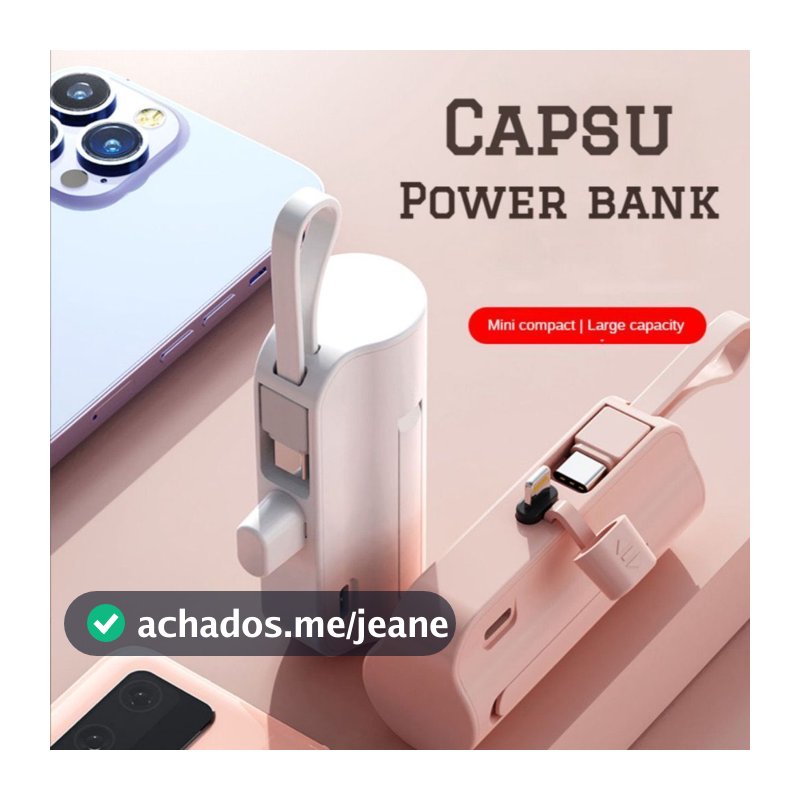 Mini carregador portatil power bank para celular IPNHONE Samsung Xiaomi novo