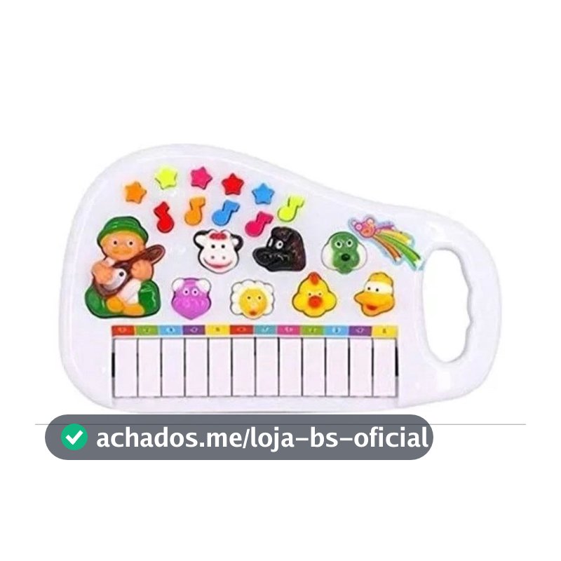 Piano Musical Infantil Animalzinho | Teclas Divertidas e Efeitos Sonoros