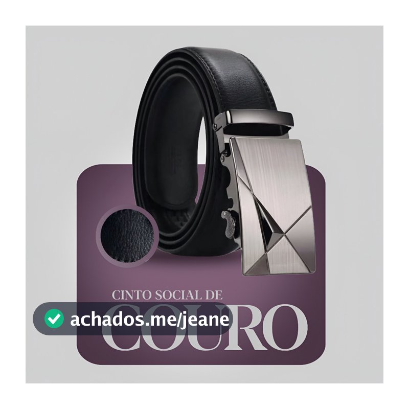 KIT 1 E 2 UNIDADES CINTO SOCIAL COURO FIVELA AUTOMATICA CINTO PRETO DE HOMEM FIVELA PRETA PRATA SOSIAL MARROM