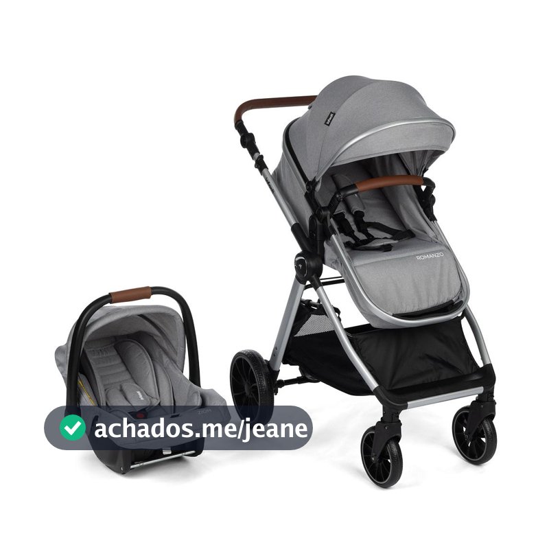 Carrinho de Bebê Com Bebê Conforto Romanzo Infanti Moisés 0-15kg Reversível