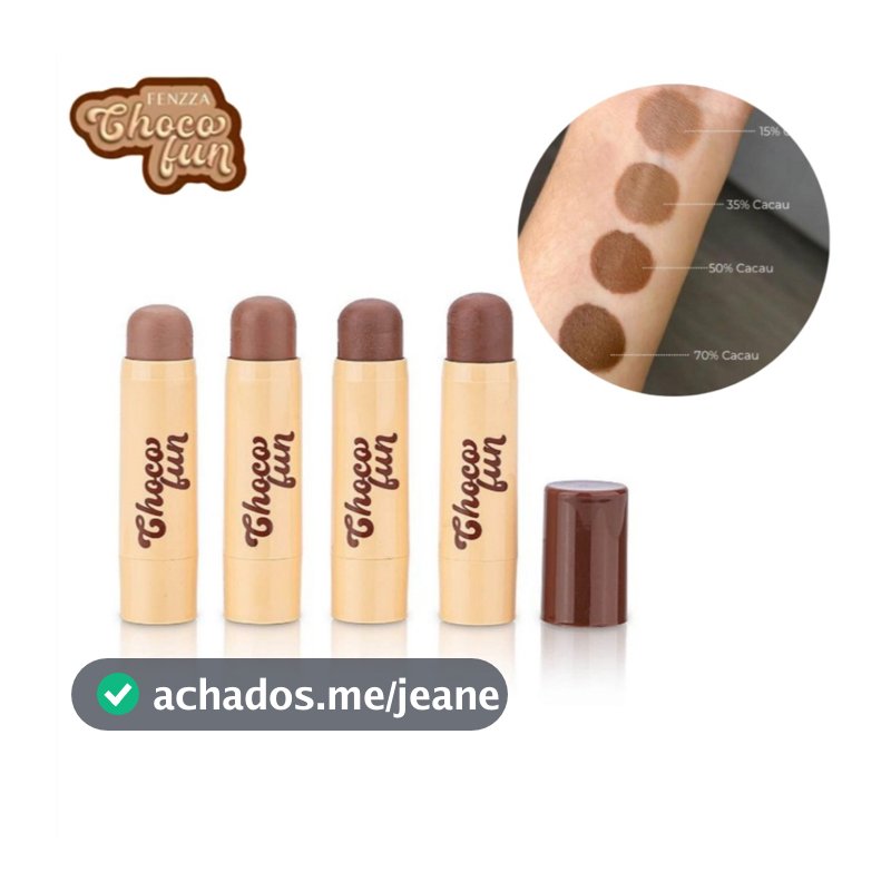 Contorno Facial em Stick Bastão Choco Fun Fenzza