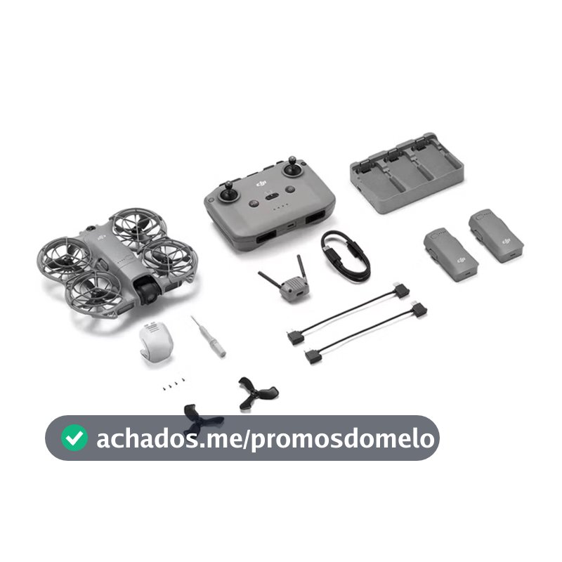 Drone DJI NEO 2 Fly More COMBO Completo NOVO LACRADO COM CONTROLE + 3 BATERIAS